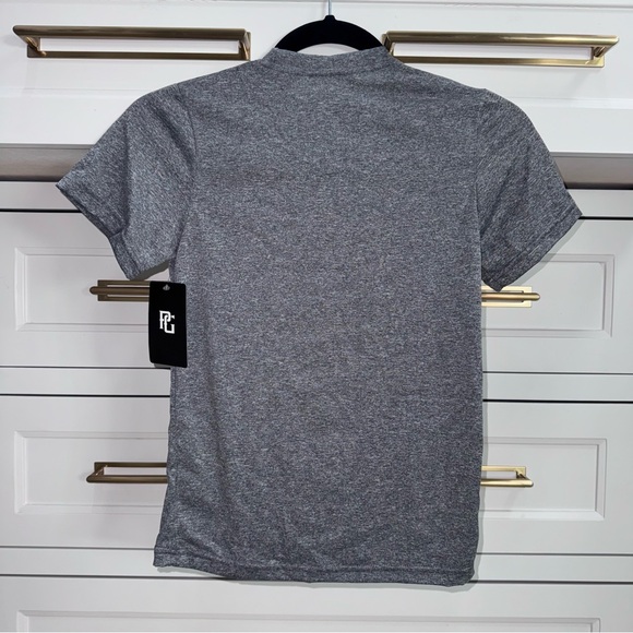 New PG Player Short Sleeve Tee Boys Small GRAPHITE HEATHER/GRAPHITE HEATHER - Picture 5 of 5